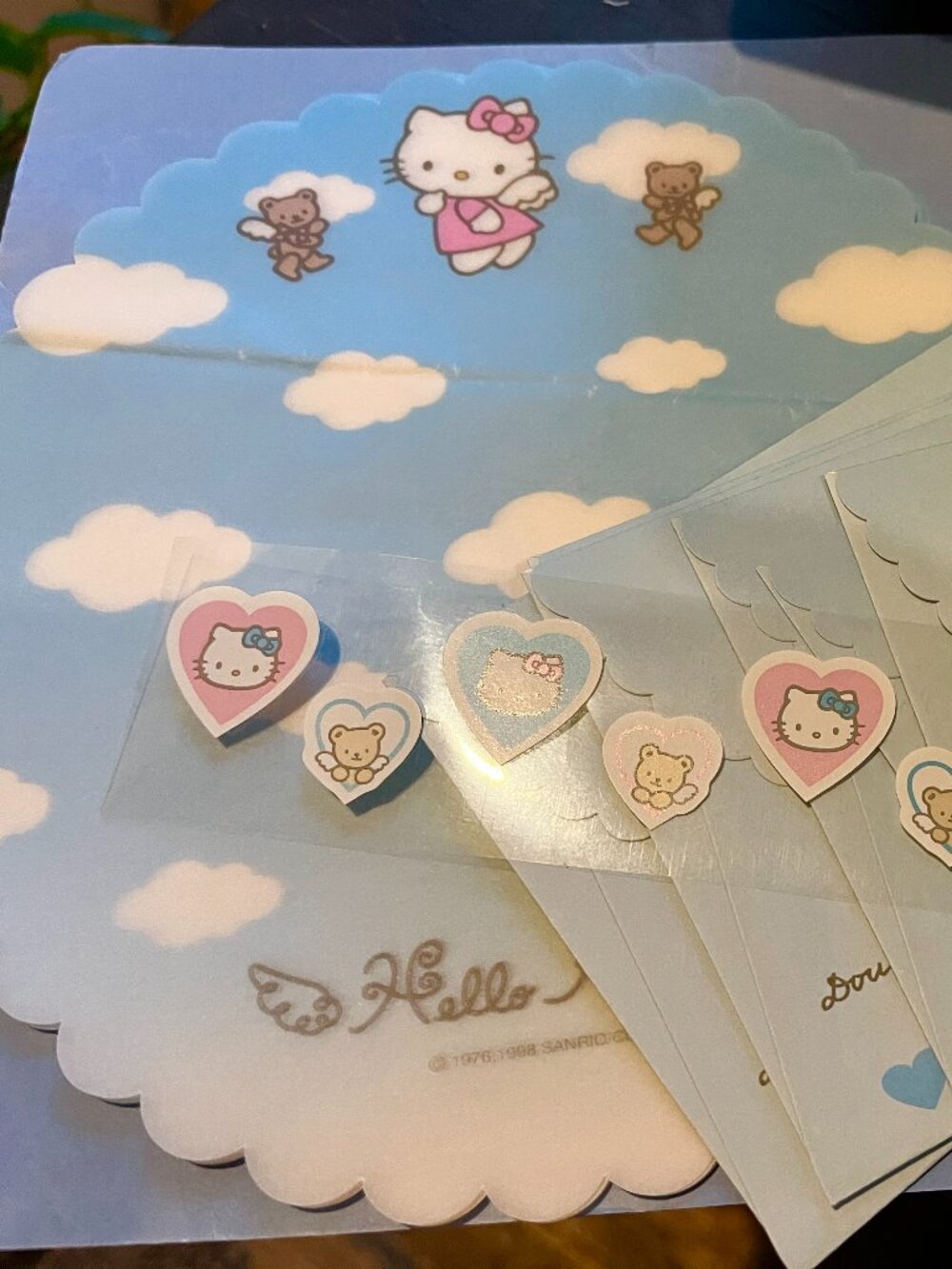 hello kitty RARE 1998 stationery set
